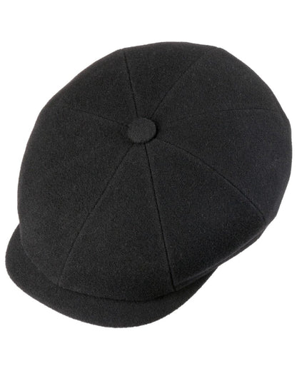Black coloured Stetson Hatteras Noir Cap on white background 