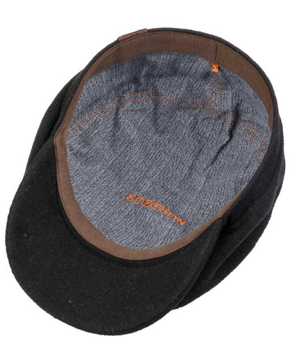 Black coloured Stetson Hatteras Noir Cap on white background 