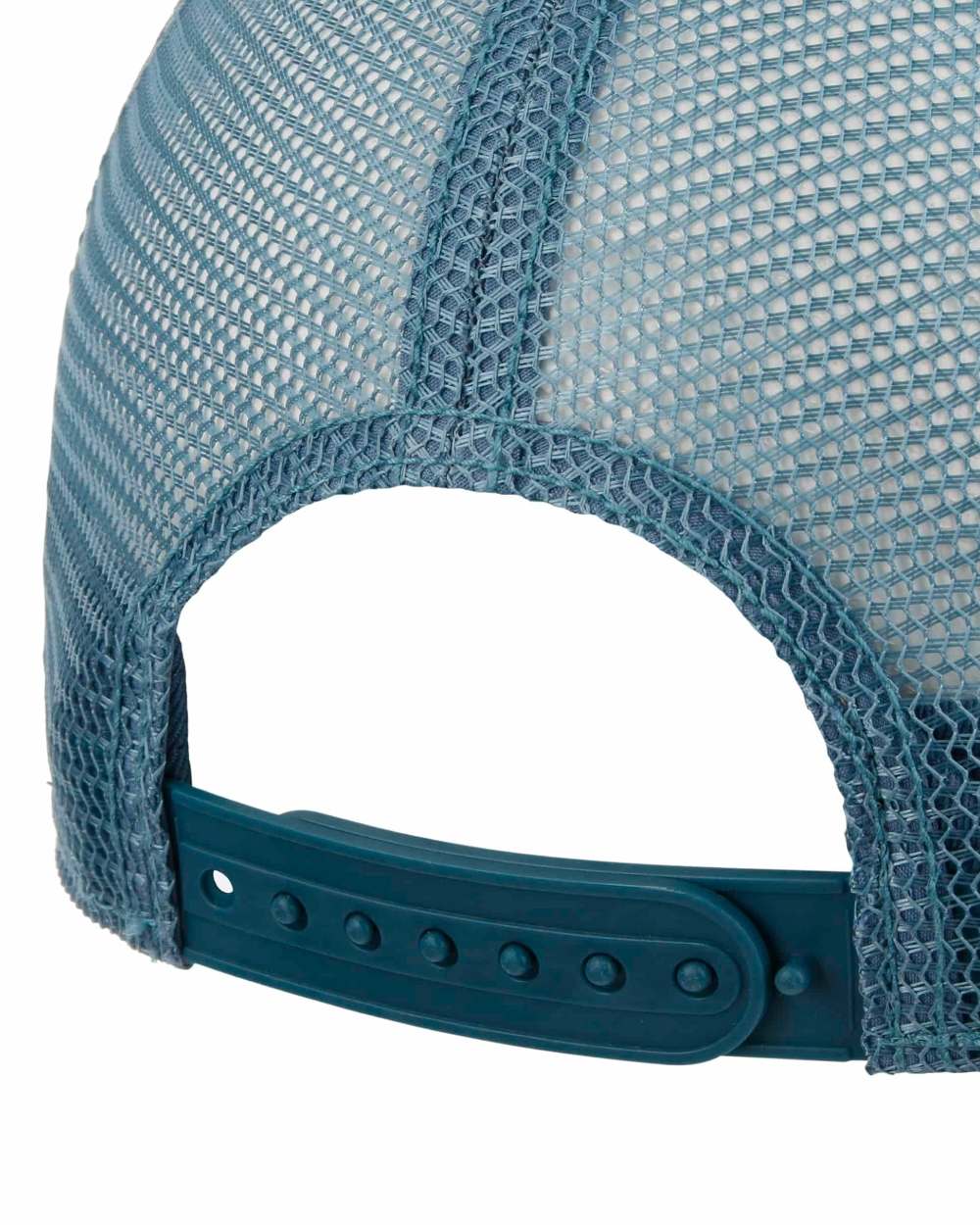 Midnight Blue Light Yellow coloured Stetson High Speed Trucker Cap on white background 