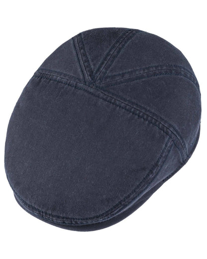 Navy coloured Stetson Ivy Cotton Cap on white background 