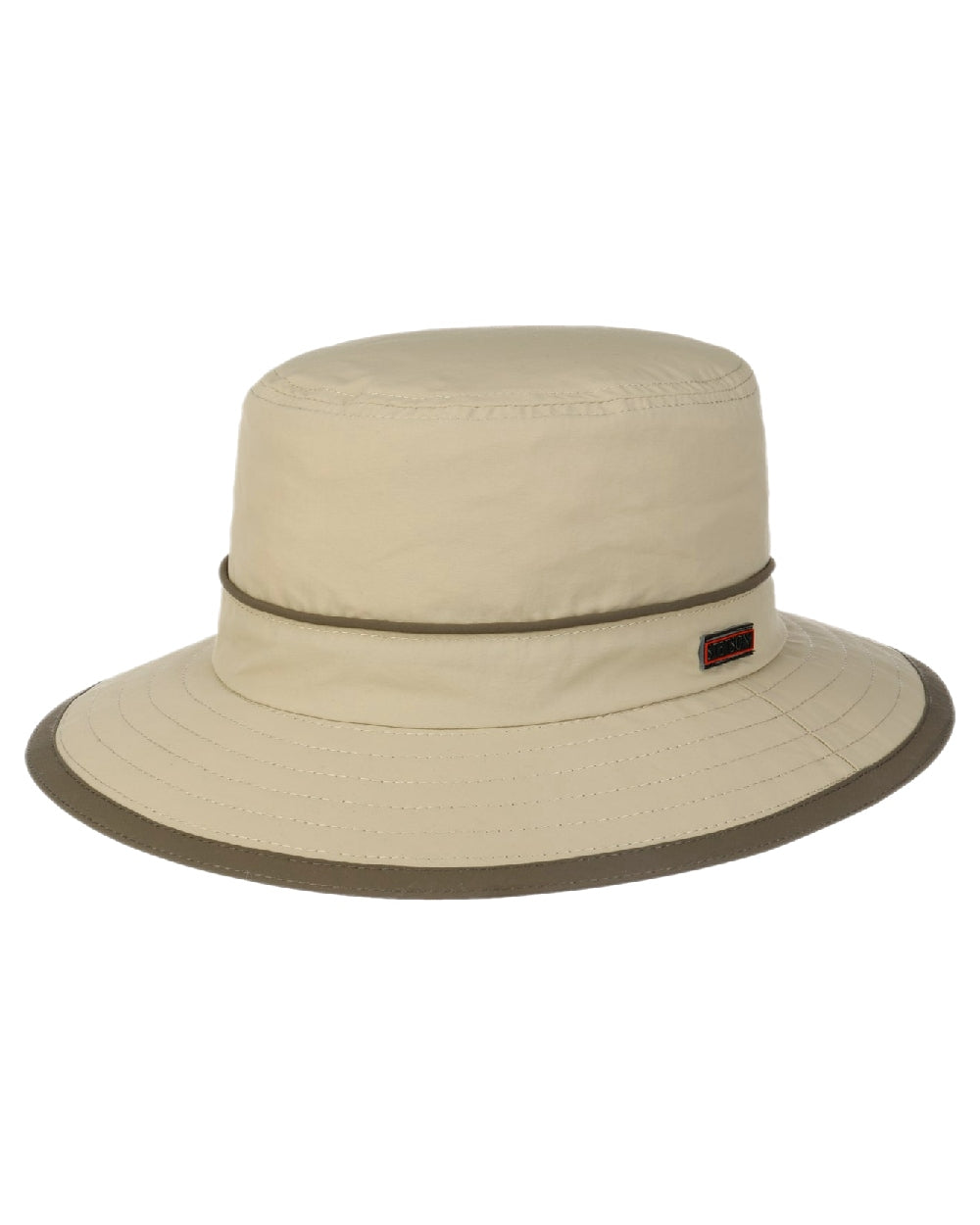 Beige Coloured Stetson Kettering Outdoor Hat on white background 