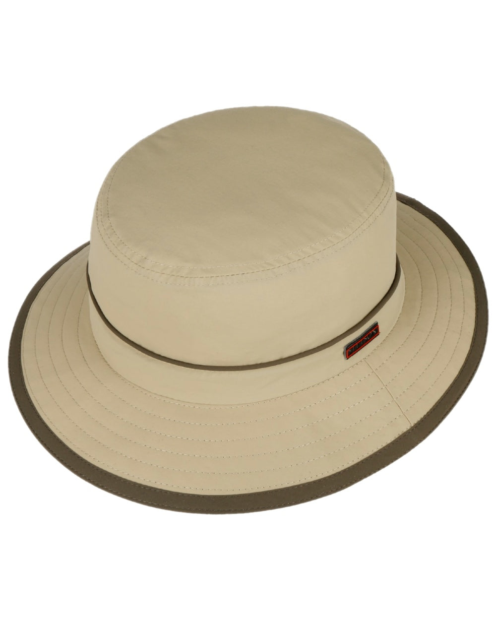 Beige Coloured Stetson Kettering Outdoor Hat on white background 