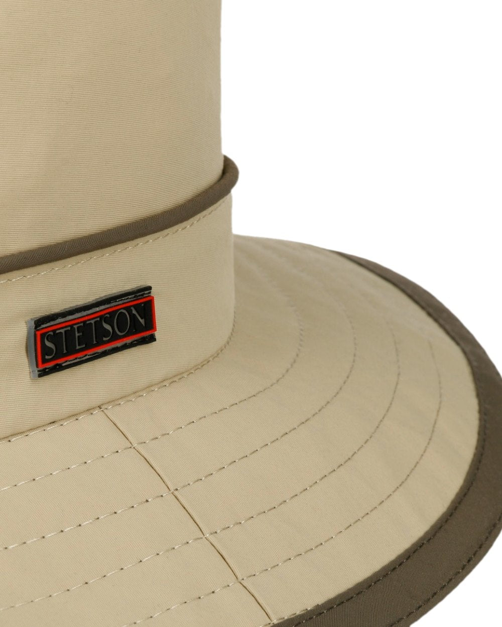 Beige Coloured Stetson Kettering Outdoor Hat on white background 