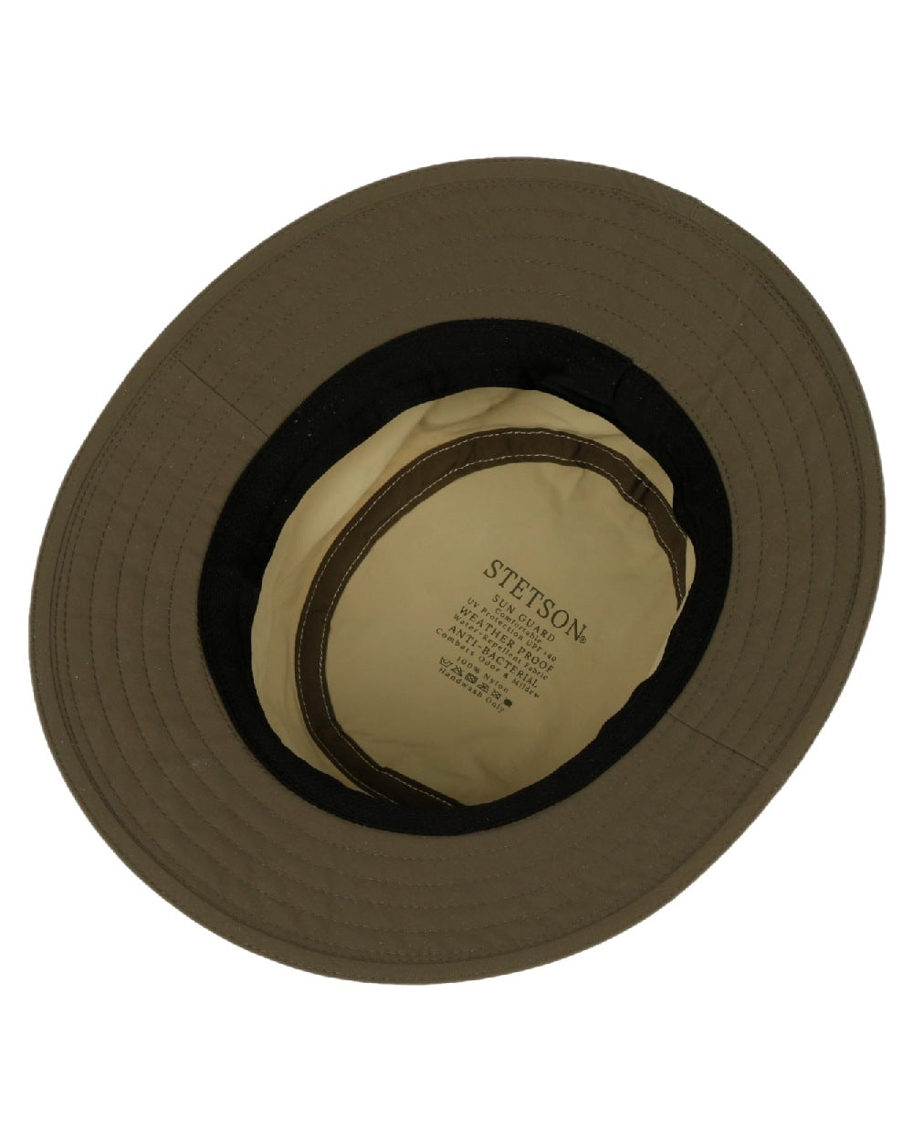 Beige Coloured Stetson Kettering Outdoor Hat on white background 