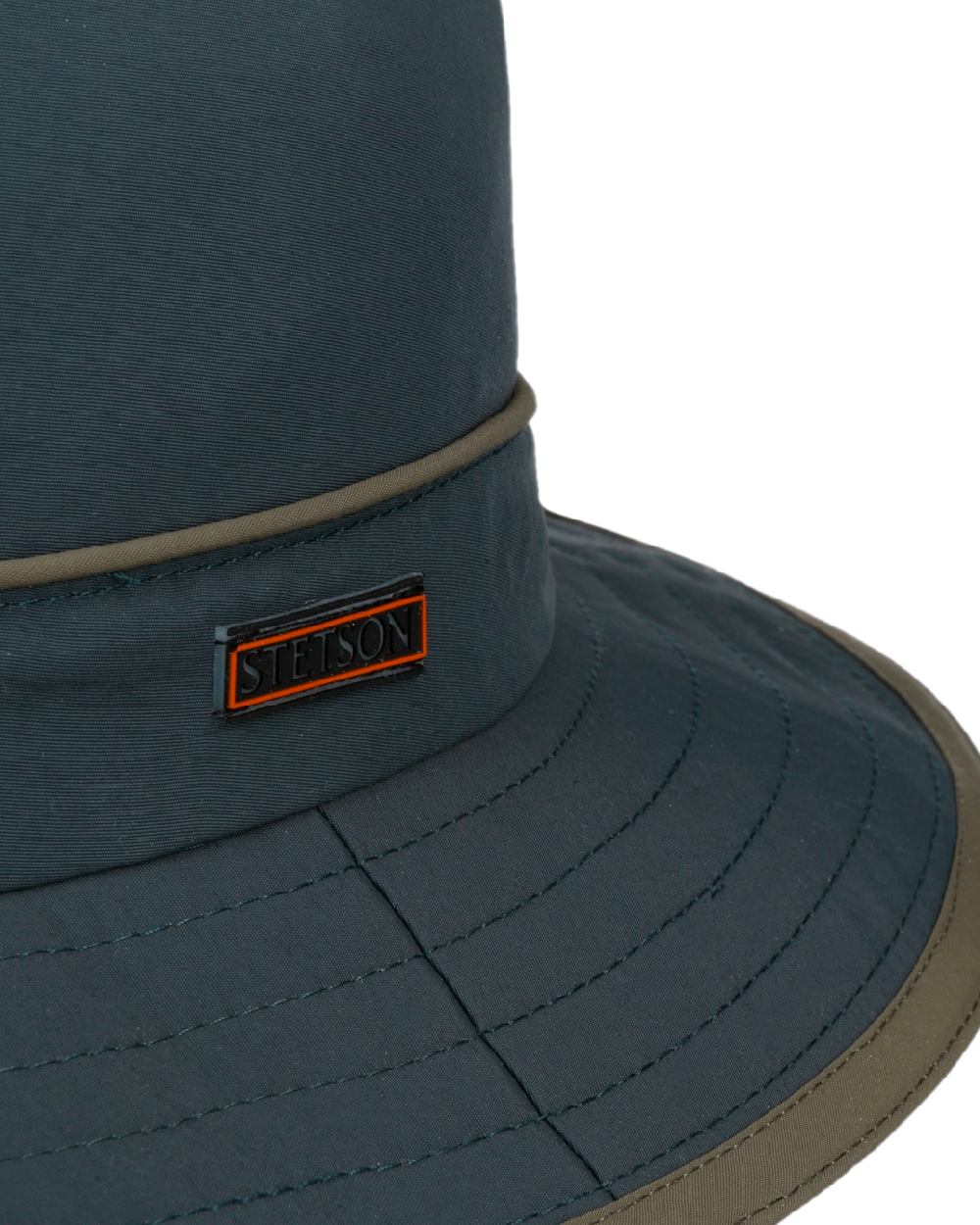 Blue Coloured Stetson Kettering Outdoor Hat on white background 