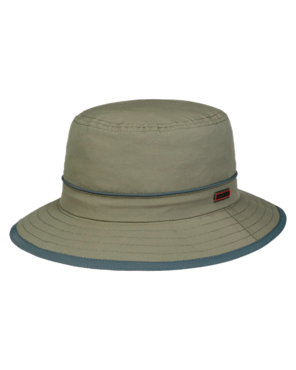 Olive Coloured Stetson Kettering Outdoor Hat on white background 