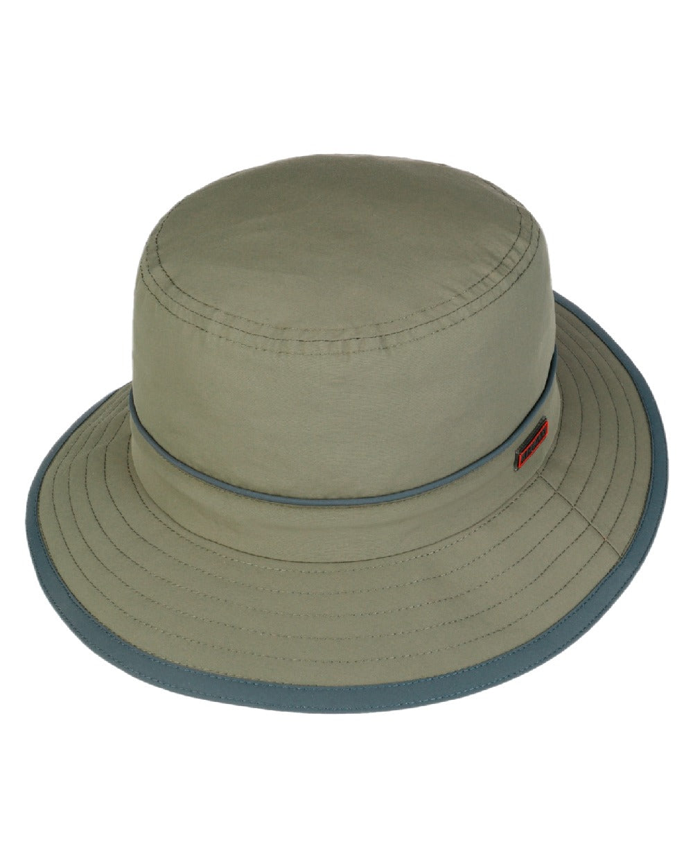 Olive Coloured Stetson Kettering Outdoor Hat on white background 