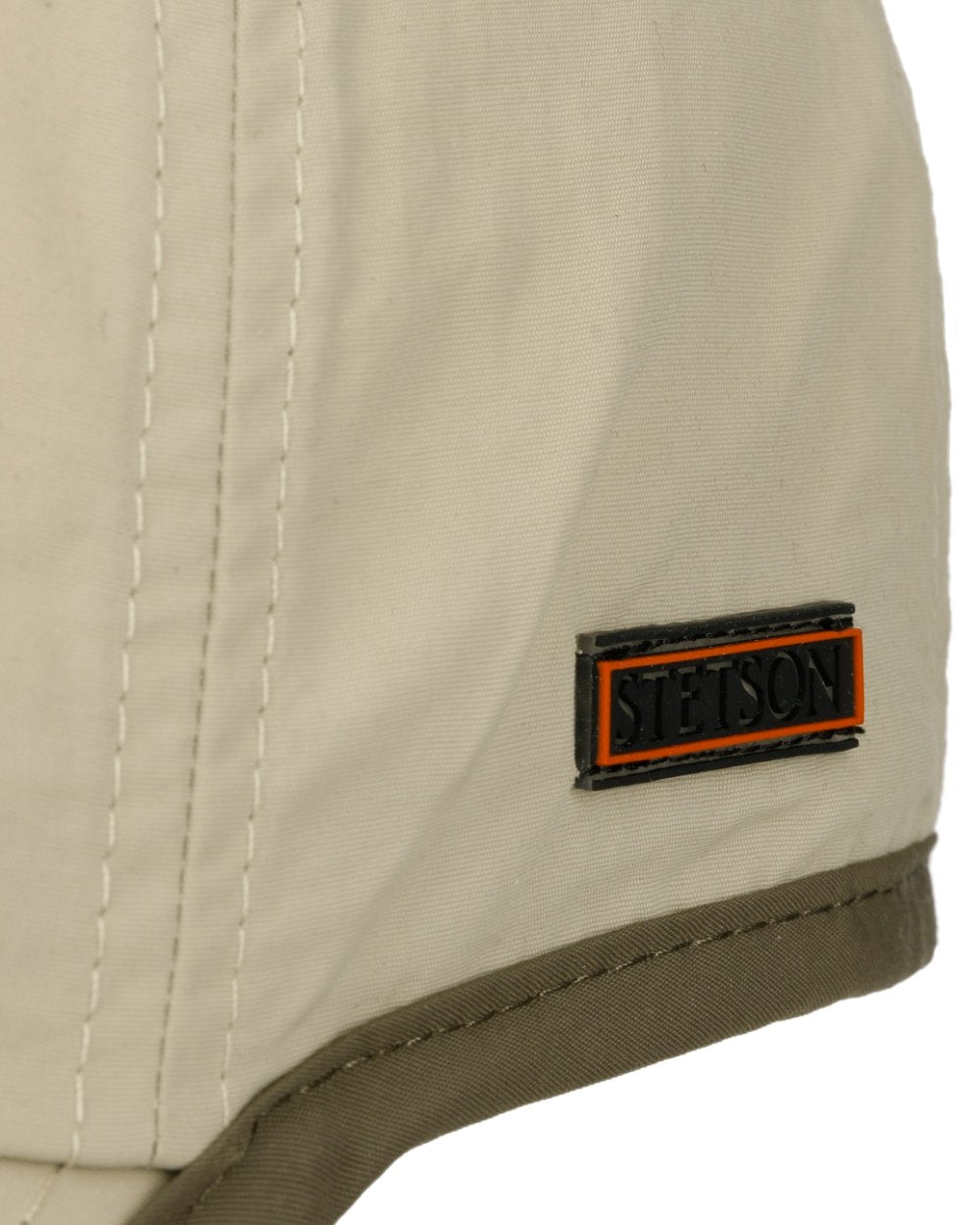 Beige Coloured Stetson Kitlock Outdoor Baseball Cap on white background 