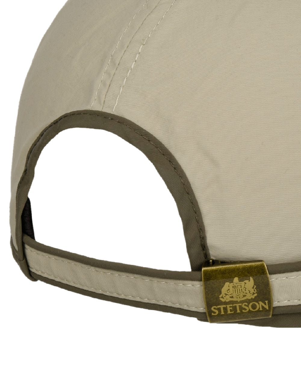 Beige Coloured Stetson Kitlock Outdoor Baseball Cap on white background 