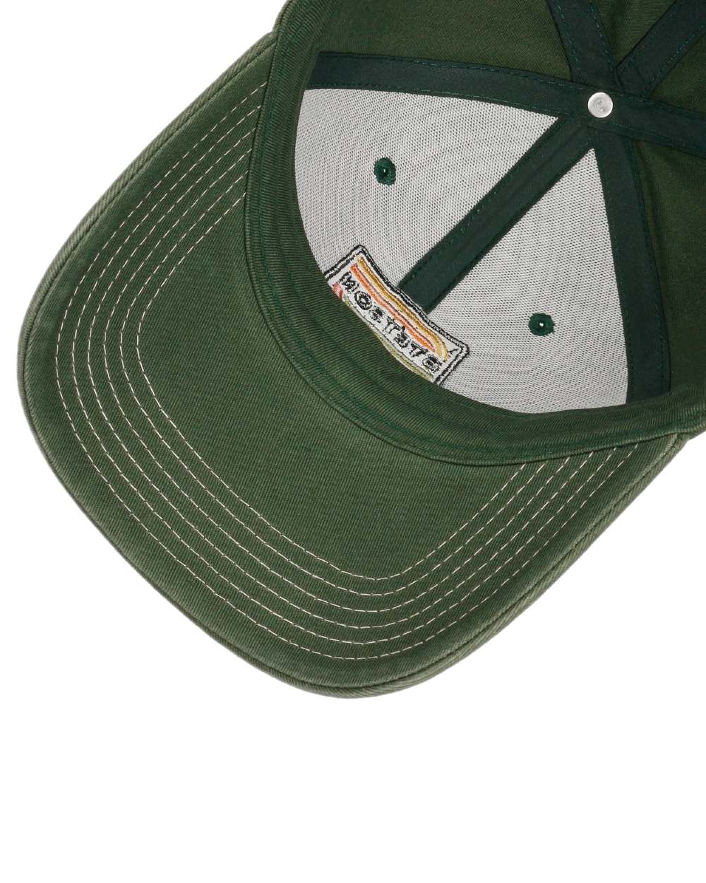 Dark Green Coloured Stetson Lenloy Cotton Cap on white background 