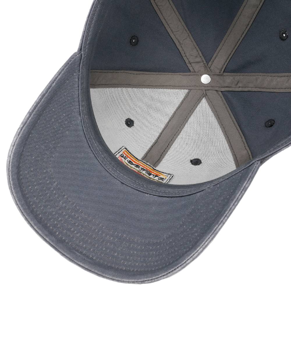 Grey Coloured Stetson Lenloy Cotton Cap on white background 