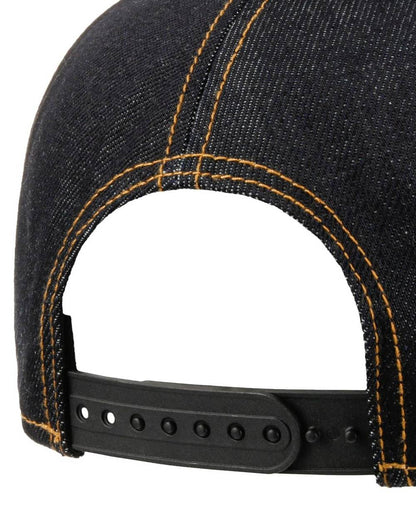 Blue Denim coloured Stetson Lightning Trucker Cap on white background 