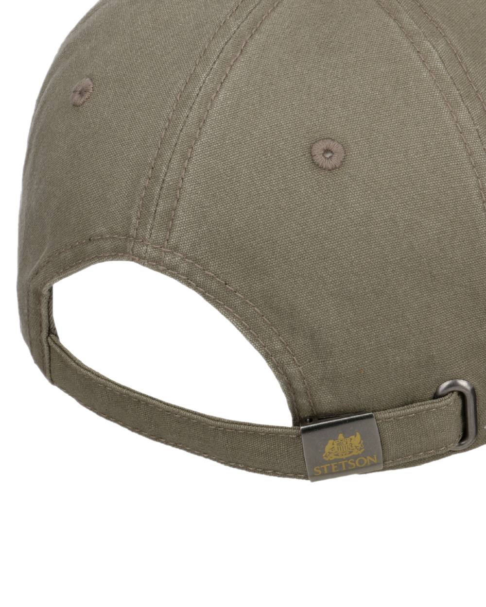 Brown Khaki Coloured Stetson Rustic Cap with UV Protection on white background 