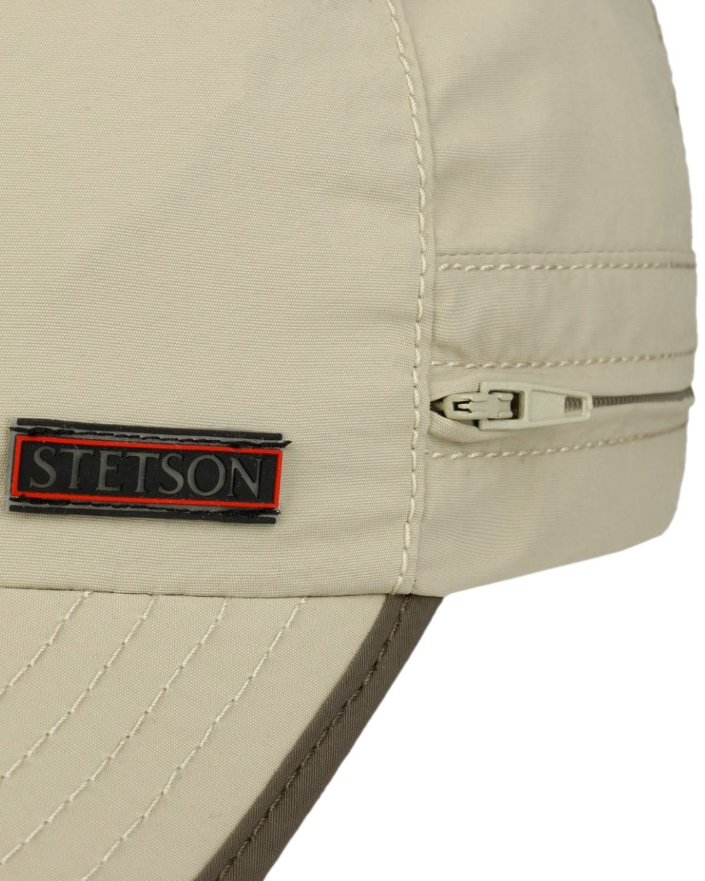 Beige Coloured Stetson Sanibel Outdoor Baseball Cap on white background 