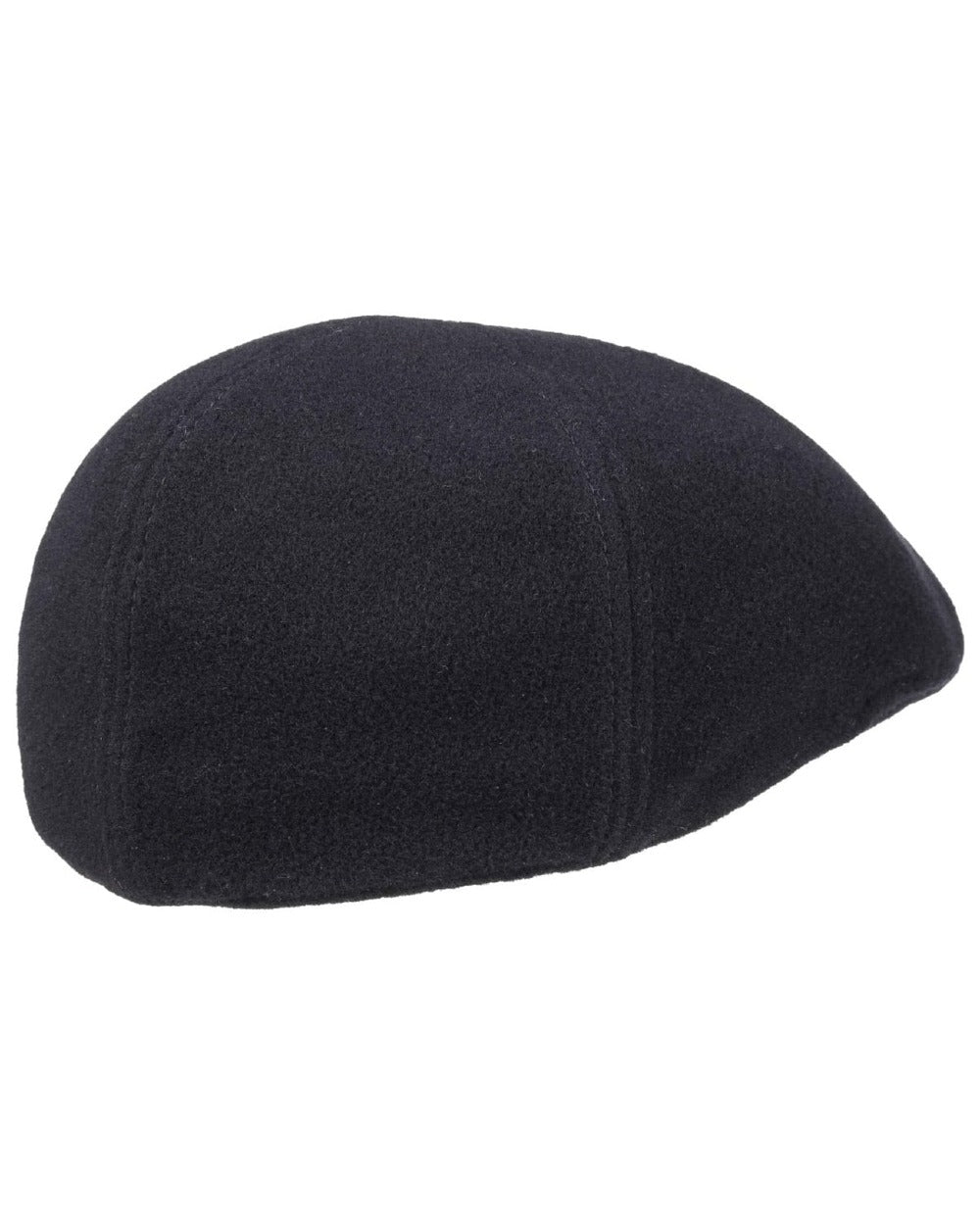 Navy coloured Stetson Texas Wool Gatsby Cap on white background 