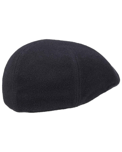 Navy coloured Stetson Texas Wool Gatsby Cap on white background 