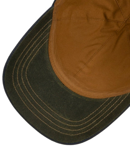 Black Olive coloured Stetson Yankton Baseball Cap on white background 