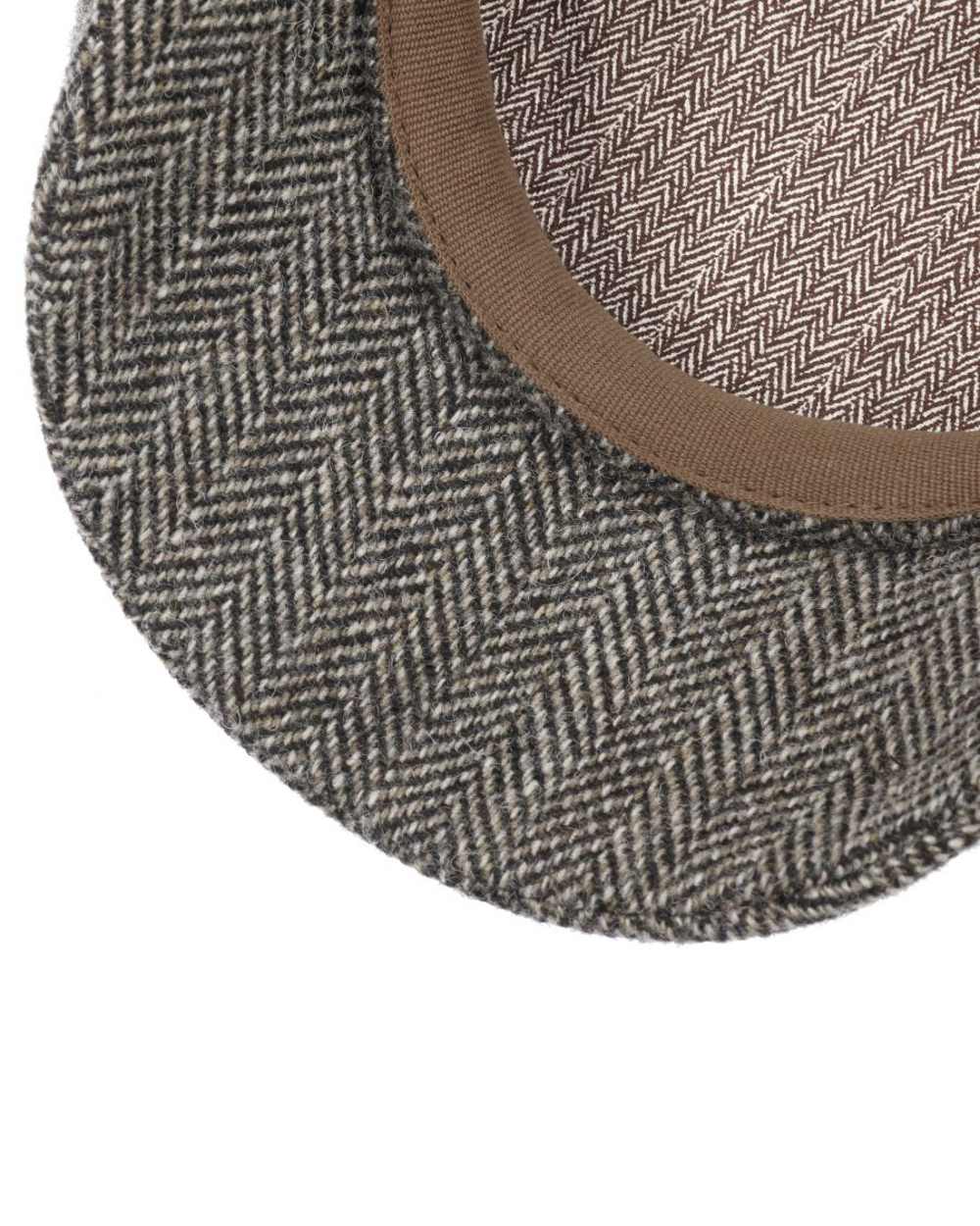 Stetson Hatteras Classic Ear Flaps Flat Cap in Dark Brown