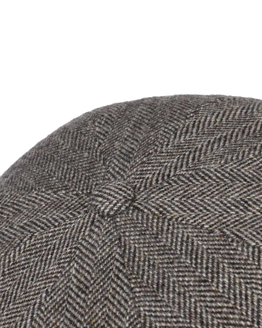 Stetson Hatteras Classic Ear Flaps Flat Cap in Dark Brown