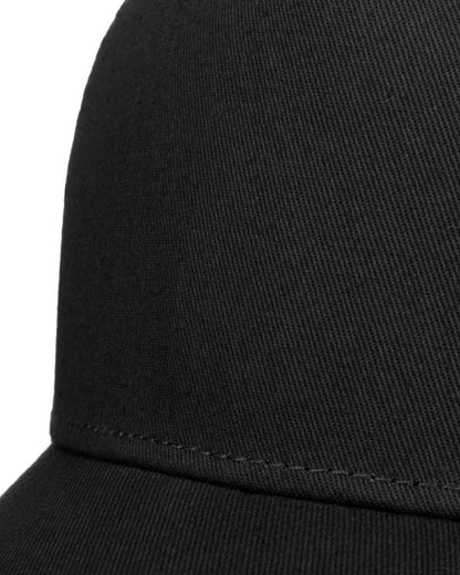 Black coloured Stetson Classic Cotton Trucker Cap on white background 