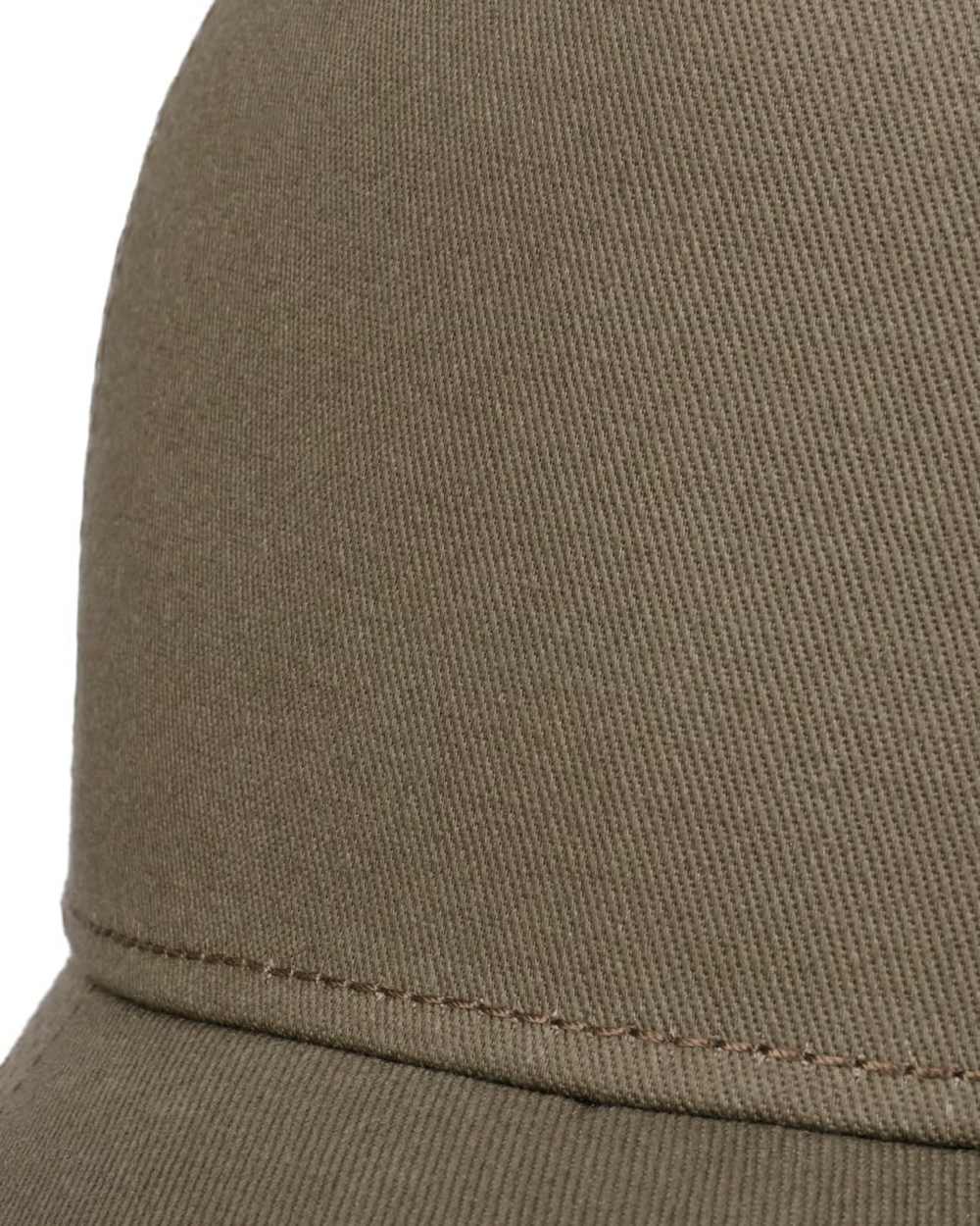 Olive coloured Stetson Classic Cotton Trucker Cap on white background 
