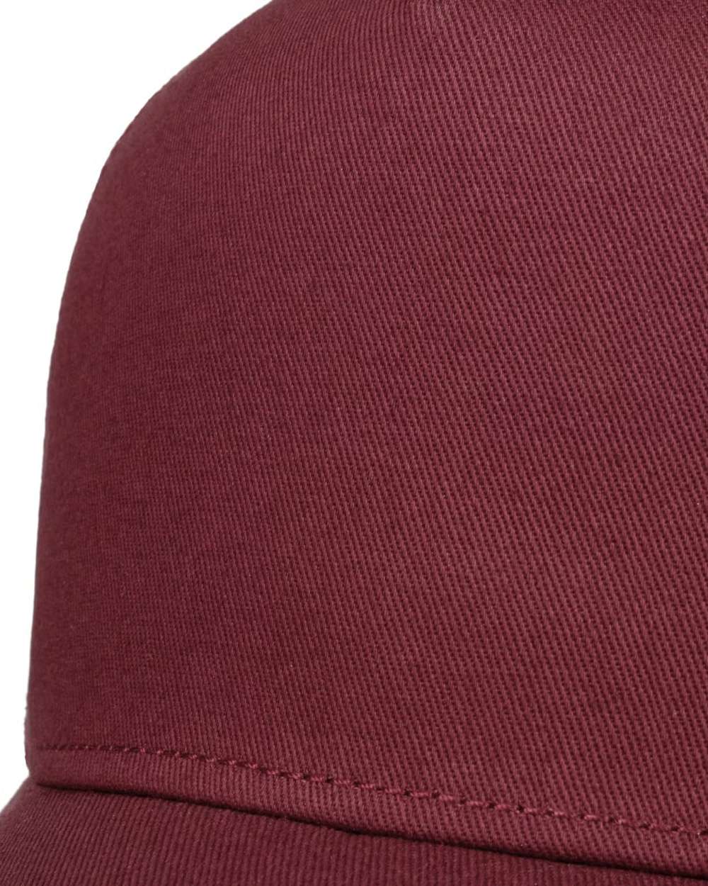 Red coloured Stetson Classic Cotton Trucker Cap on white background 