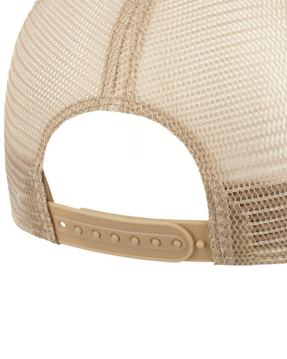 Sand coloured Stetson Classic Cotton Trucker Cap on white background 