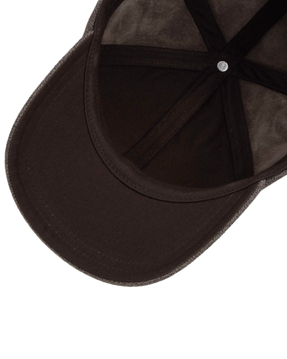 Brown coloured Stetson Liberty Pigskin Baseball Cap on white background 