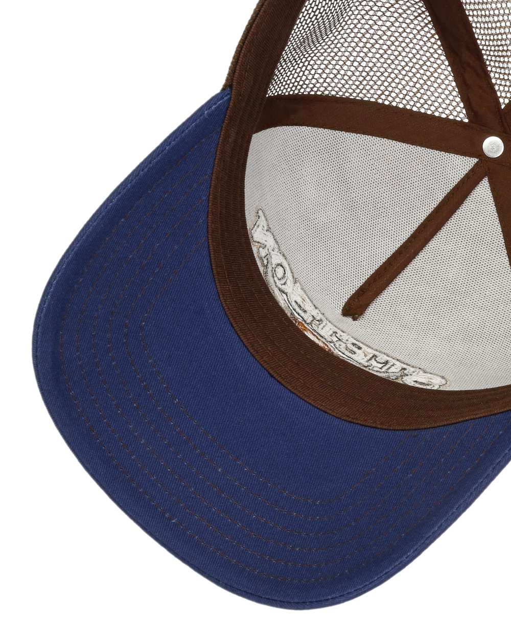 Brown Coloured Stetson New Pure Life Trucker Cap on White Background 