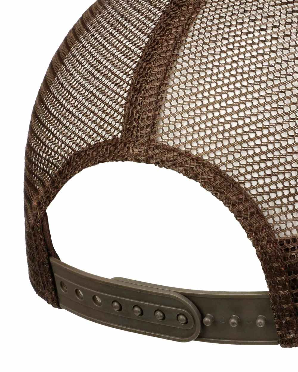 Brown Coloured Stetson New Pure Life Trucker Cap on White Background 