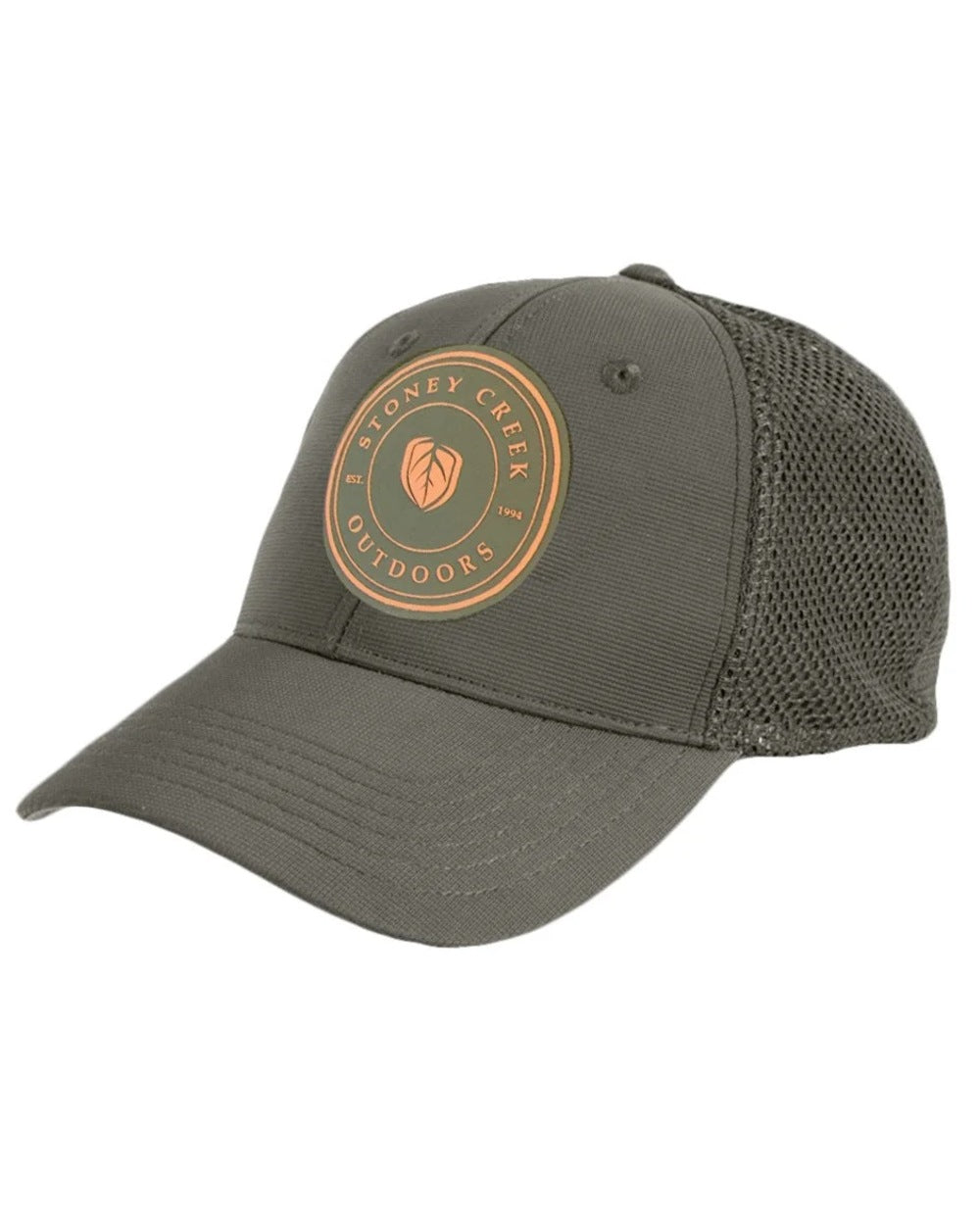 Forest Night coloured Stoney Creek Est 94 Trucker Cap on white background 