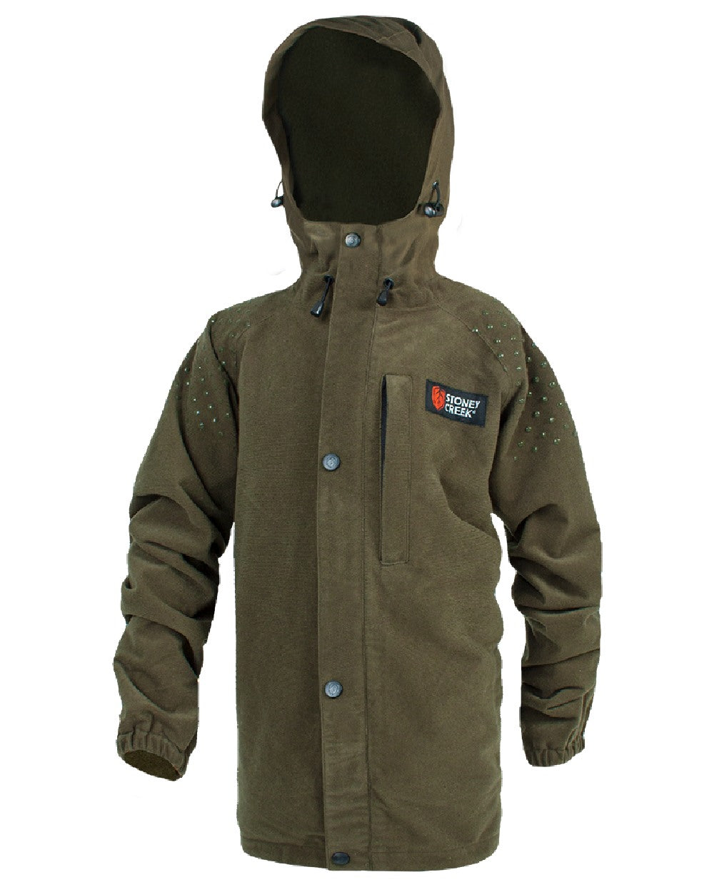 Bayleaf Coloured Stoney Creek kids Duckling Jacket on White Background 