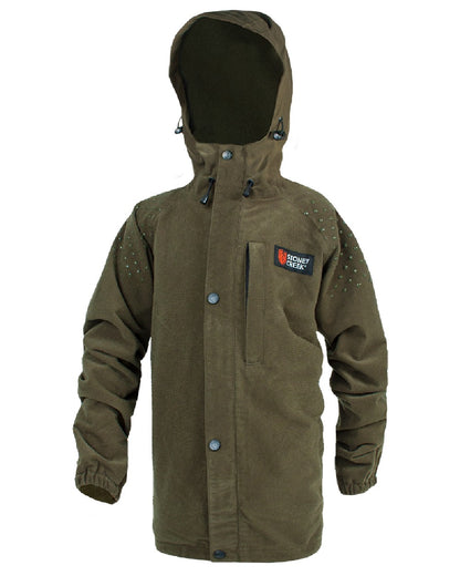 Bayleaf Coloured Stoney Creek kids Duckling Jacket on White Background 