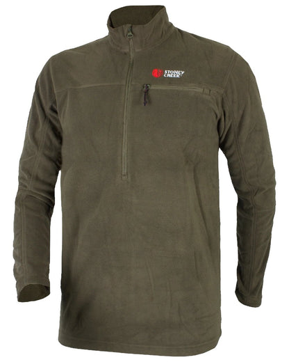 Bayleaf coloured Stoney Creek Mens Microplus Top on white background 