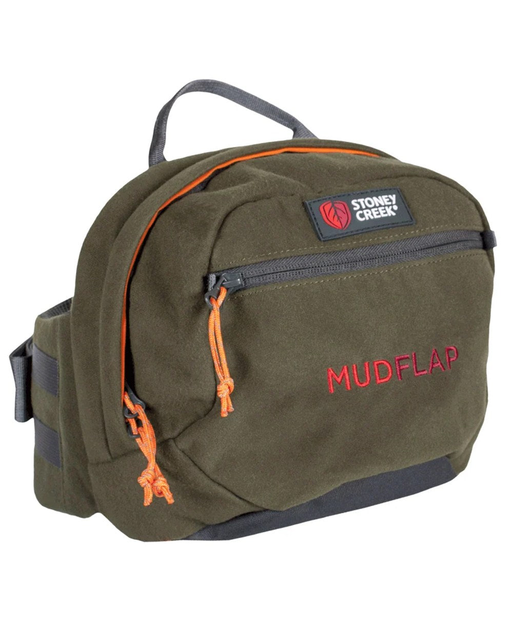 Bayleaf coloured Stoney Creek Mud Flap Bumbag on white background 