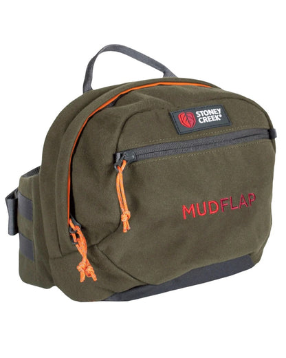 Bayleaf coloured Stoney Creek Mud Flap Bumbag on white background 