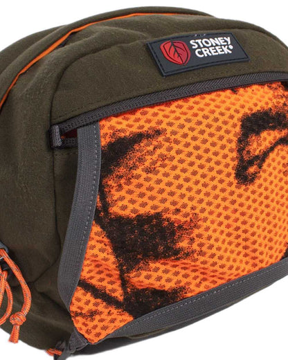Bayleaf coloured Stoney Creek Mud Flap Bumbag on white background 