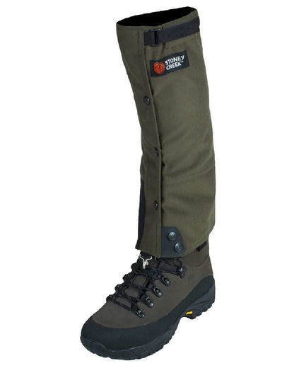 Bayleaf Coloured Stoney Creek Tricord Long Gaiter on White Background 