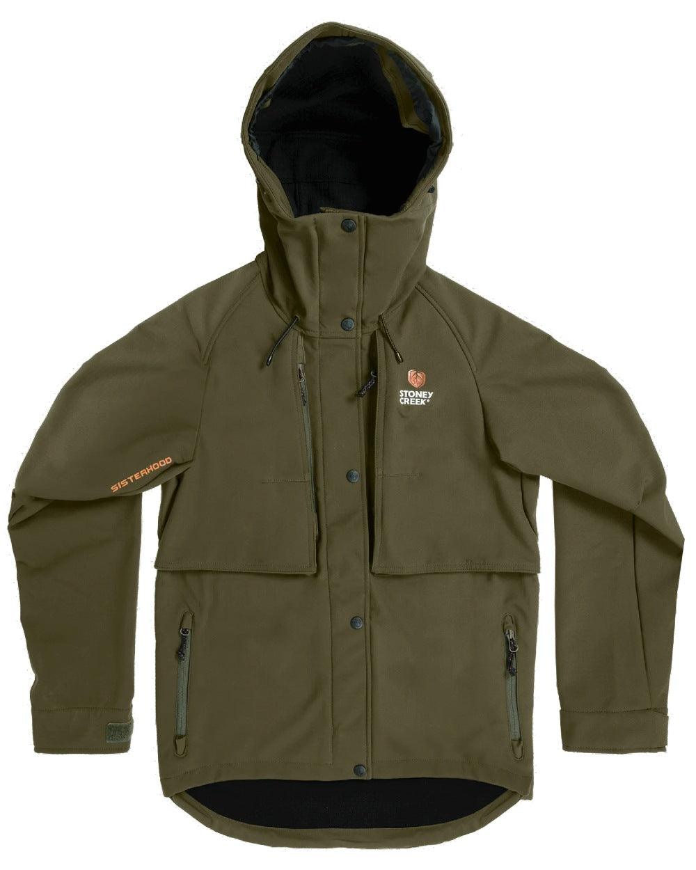 Bayleaf coloured Stoney Creek Womens Frostline Jacket on white background 