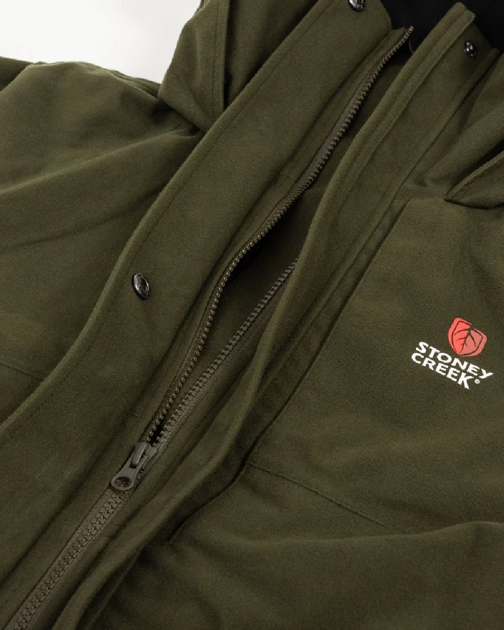 Bayleaf Coloured Stoney Creek Womens Suppressor Jacket on White Background 