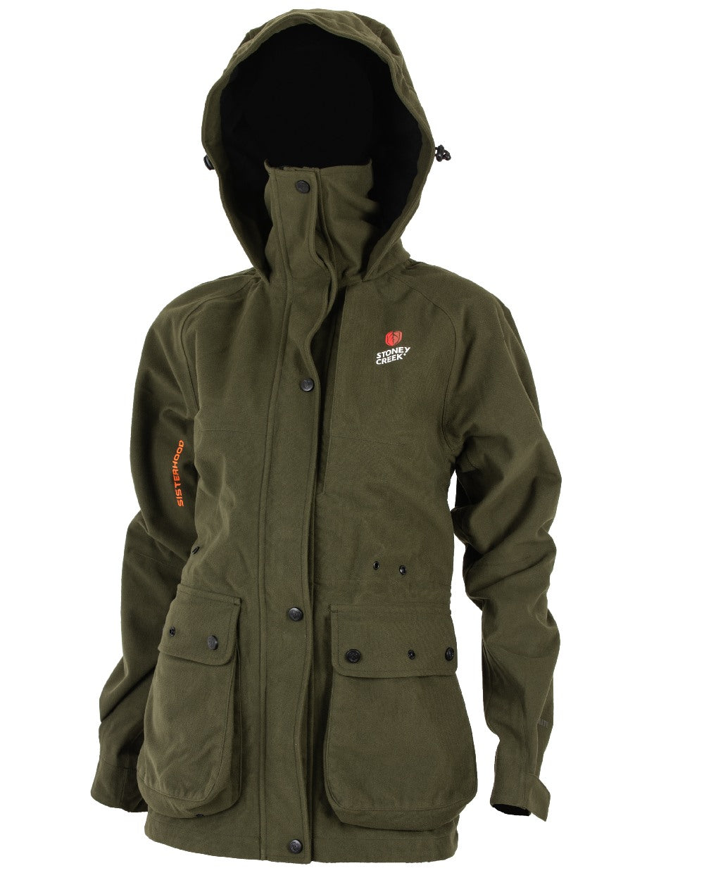 Bayleaf Coloured Stoney Creek Womens Suppressor Jacket on White Background 