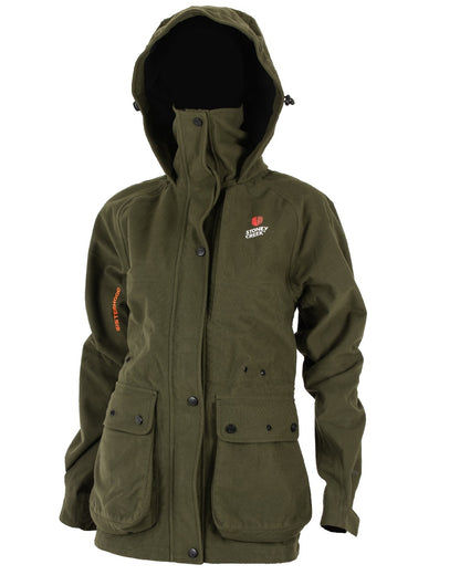 Bayleaf Coloured Stoney Creek Womens Suppressor Jacket on White Background 