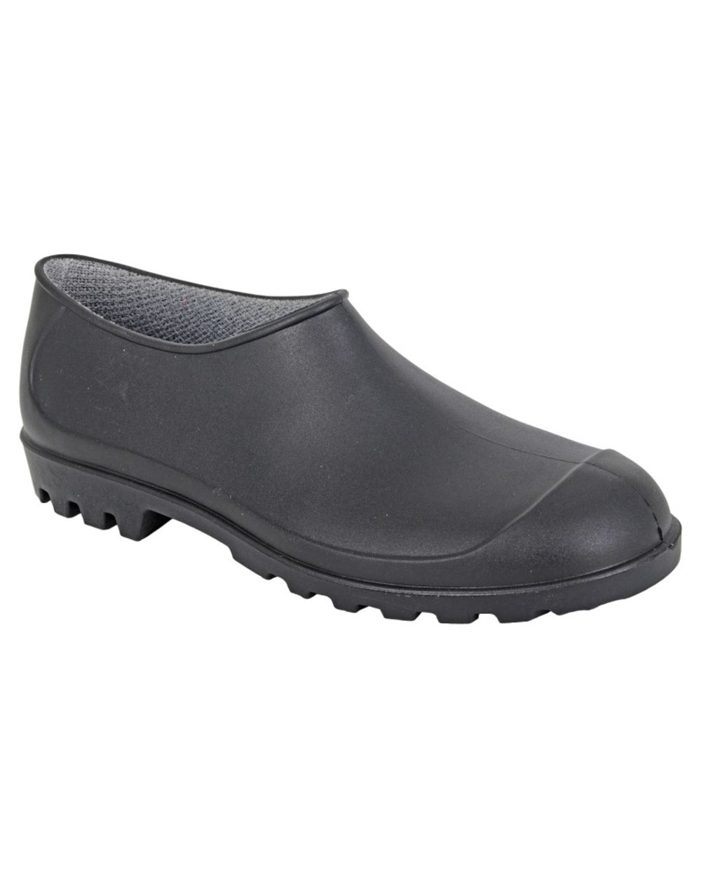 Black coloured Stormwells Gardener Shoe on white background 