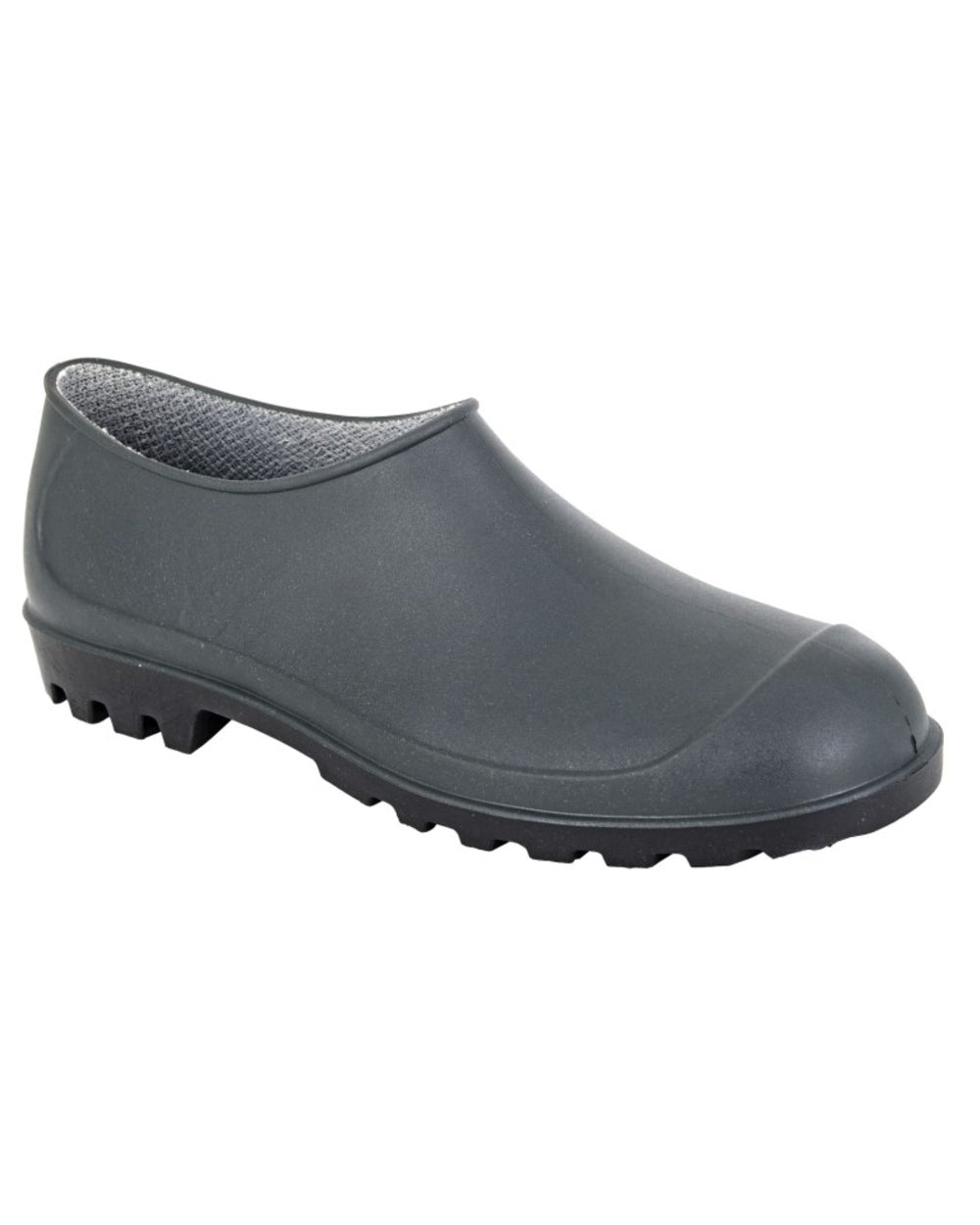 Green Black coloured Stormwells Gardener Shoe on white background 