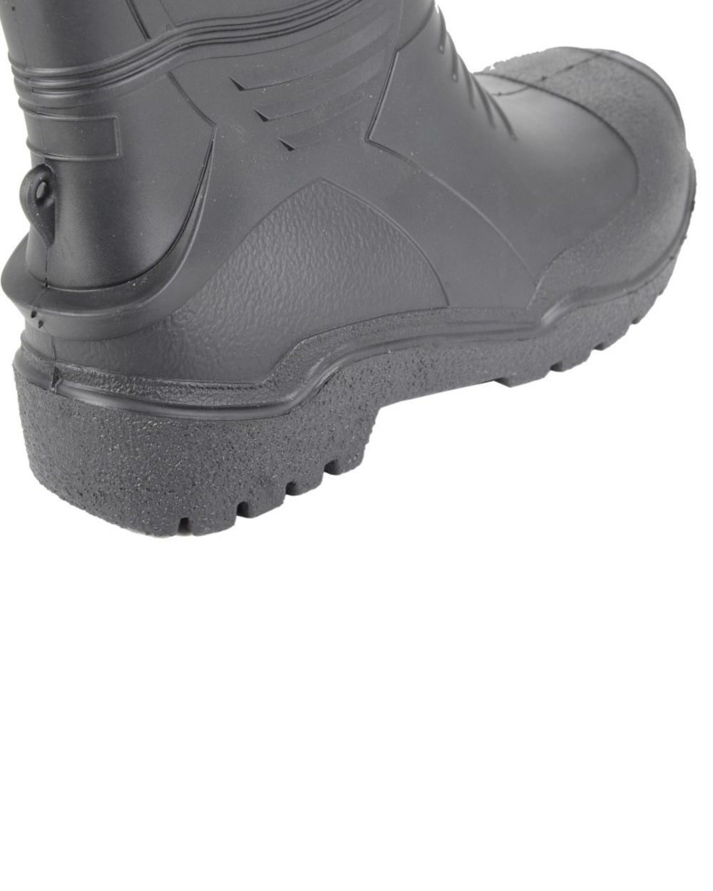 Black coloured Stormwells Mens Toggle Tie Top Polar Boots on white background 