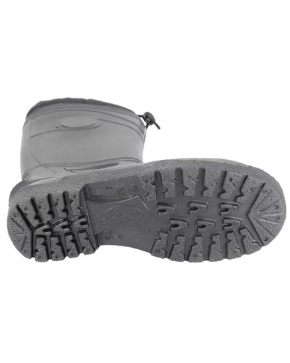 Black coloured Stormwells Mens Toggle Tie Top Polar Boots on white background 