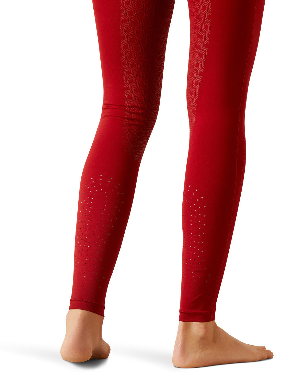 Sun-Dried Tomato Coloured Ariat Womens Eos 2.0 Full Seat Tight On A White Background 