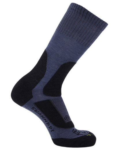 Charcoal Coloured Swanndri Herculan Technical Mid Socks on white background 