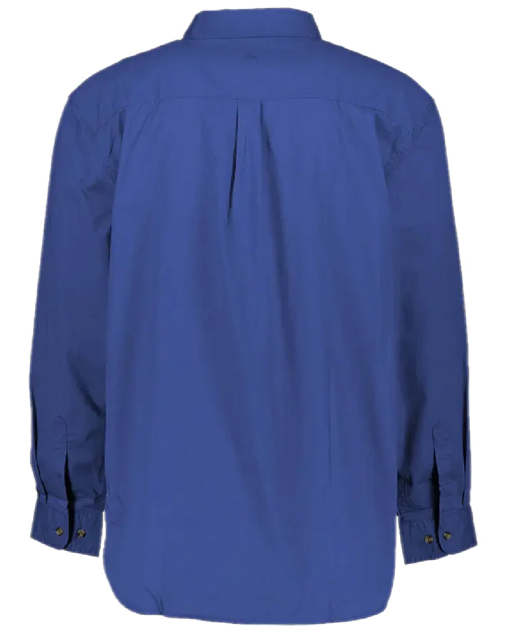Midnight Navy Coloured Swanndri Mens Byron Long Sleeve Shirt on white background 