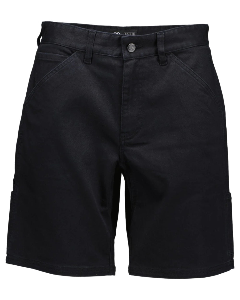 Black coloured Swanndri Mens Glenbrook V3 Work Shorts on white background 